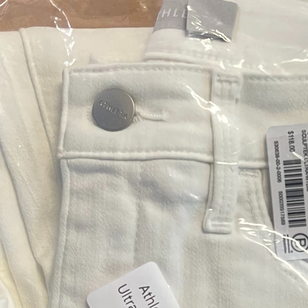 NWT! Athleta Sculptek Ultra Skinny Jeans in White Size-10 - Picture 9 of 9